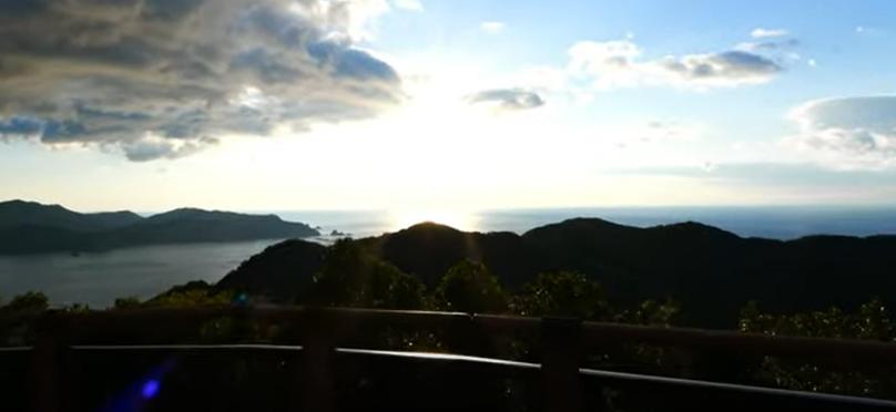 見江島展望台　日の出